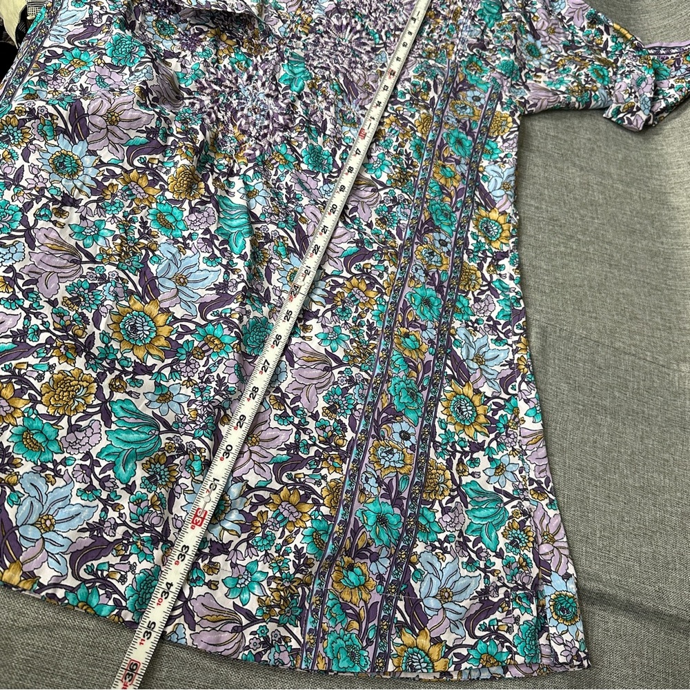 Soft Surroundings Multicolor Floral Swim Cover-Up - Picture 7 of 13